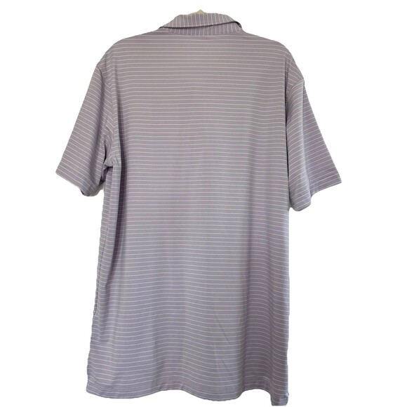 Peter Millar Summer Comfort Golf Polo Shirt Men’s Large Purple Striped - Picture 2 of 5